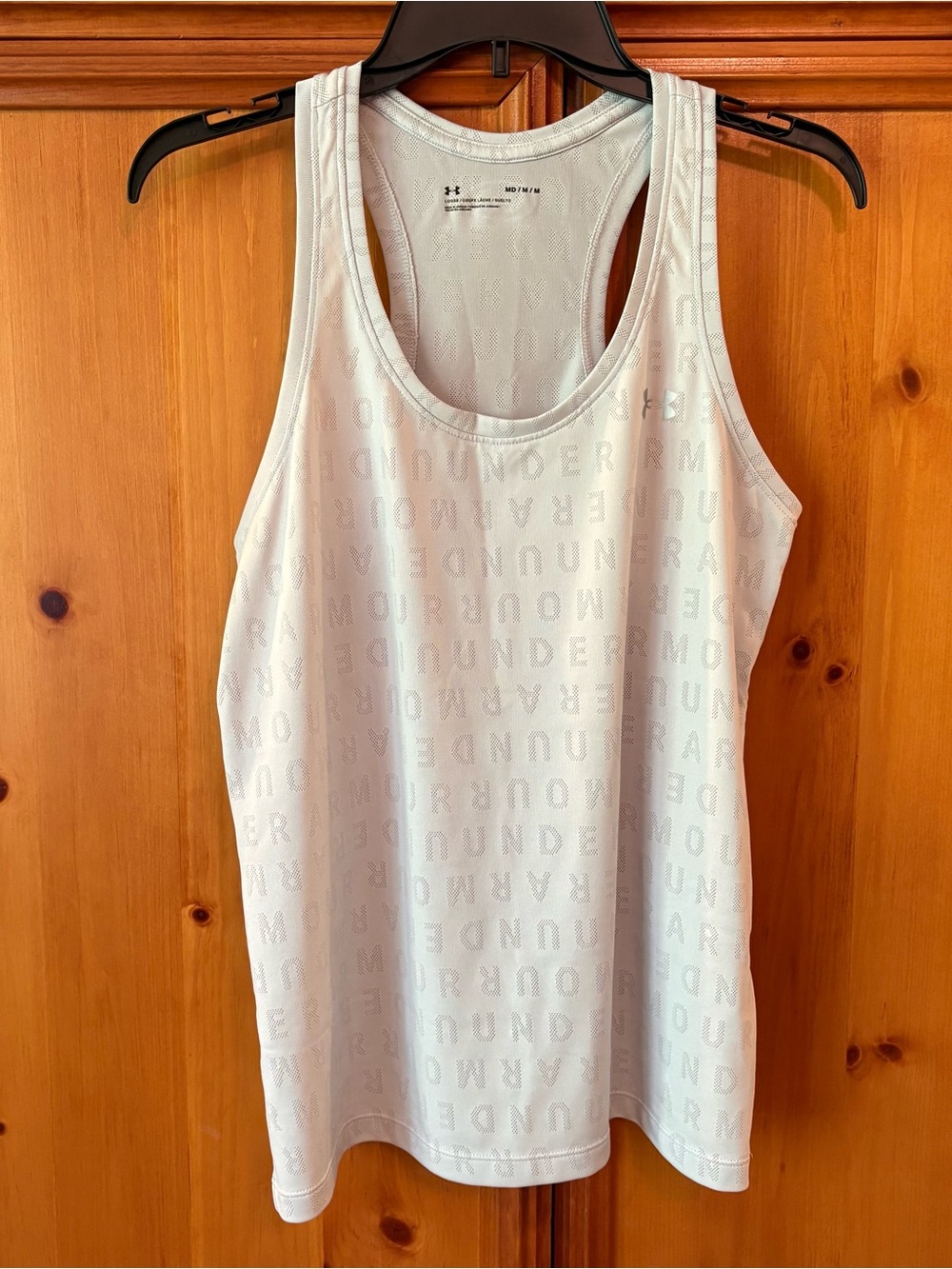 Under Armour White Performance Racerback Tank Top
